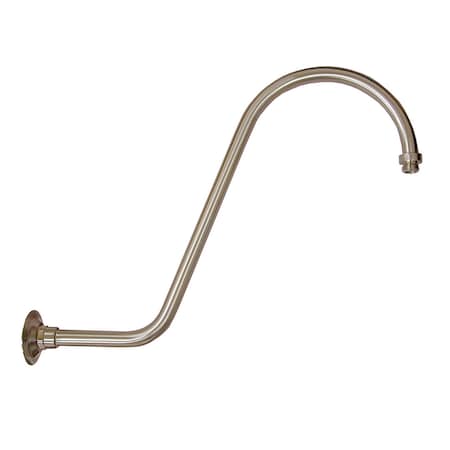 Jones Stephens Brushed Nickel 18" S-Shaped Shower Arm S0155BN